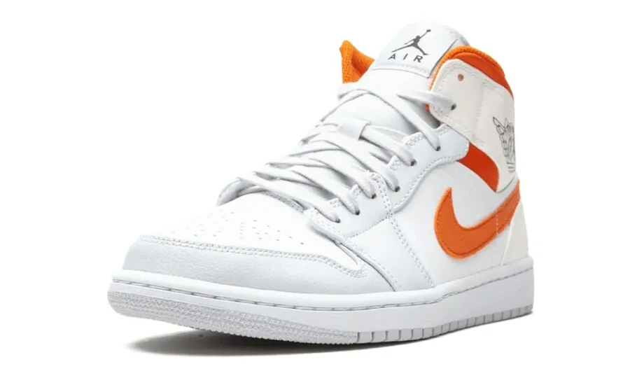 Jordan 1 Mid Starfish Pure Platinum