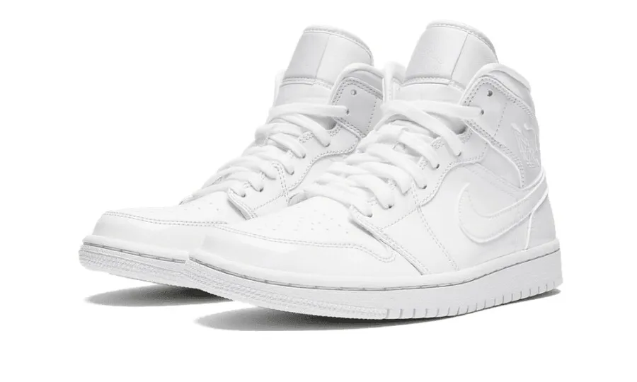Jordan 1 Mid Triple White (W)