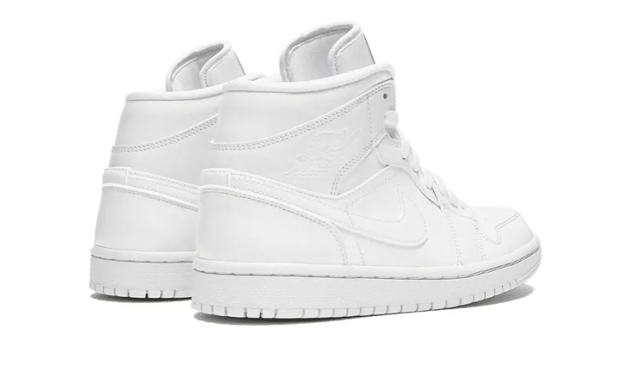 Jordan 1 Mid Triple White (W)