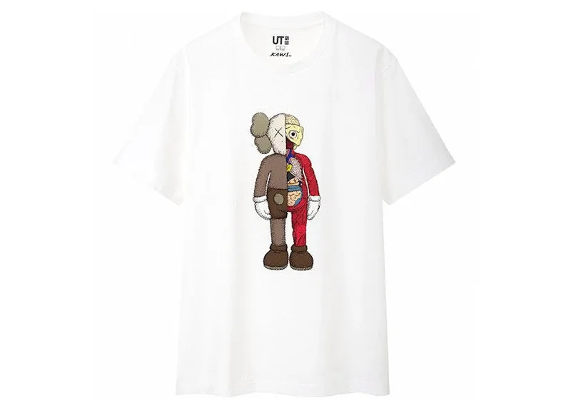 KAWS x Uniqlo Flayed Tee (US Sizing) White