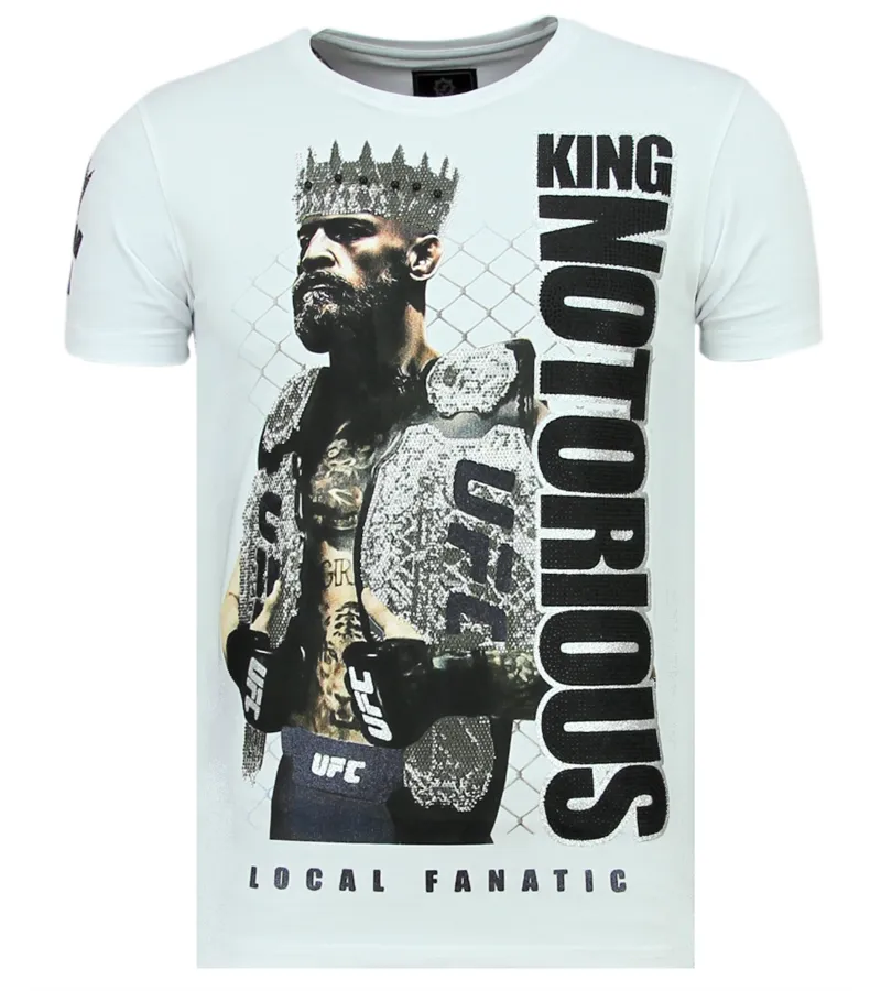 KING NOTORIOUS  CAMISETA SLIM FIT HOMBRES  6324Z  BLANCO