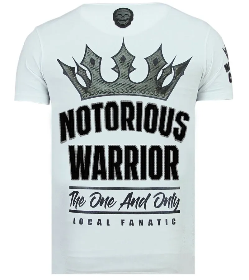 KING NOTORIOUS  CAMISETA SLIM FIT HOMBRES  6324Z  BLANCO
