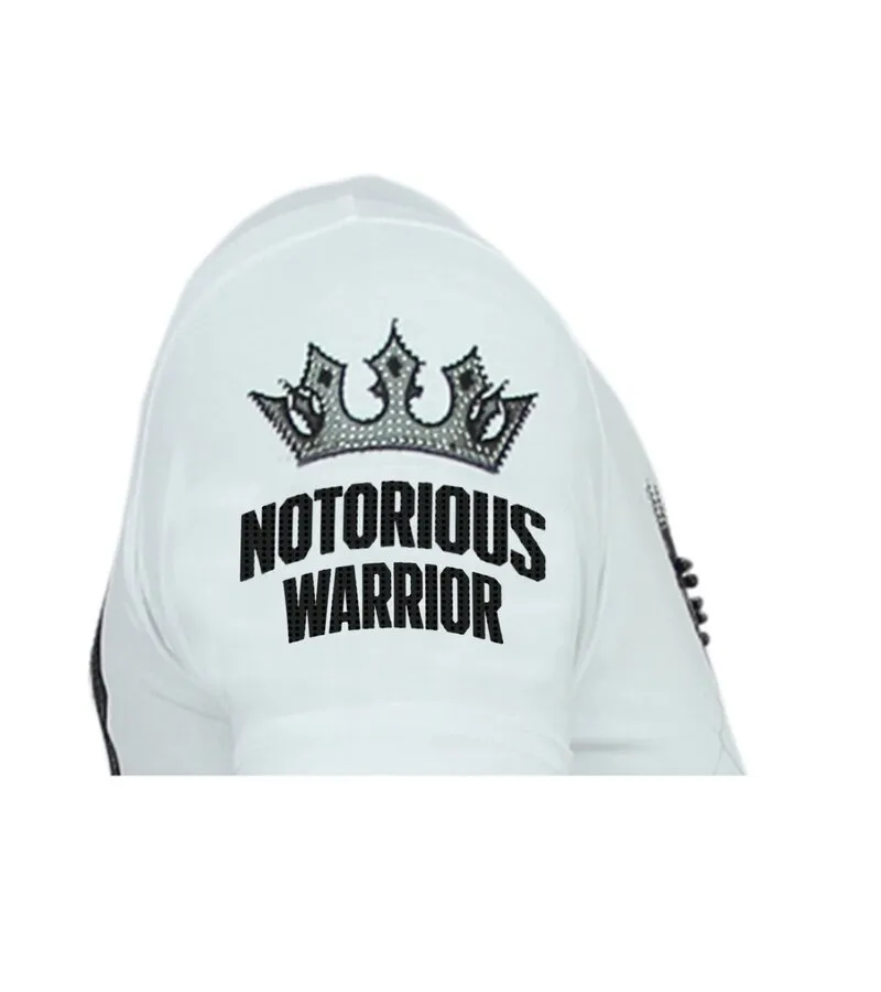 KING NOTORIOUS  CAMISETA SLIM FIT HOMBRES  6324Z  BLANCO