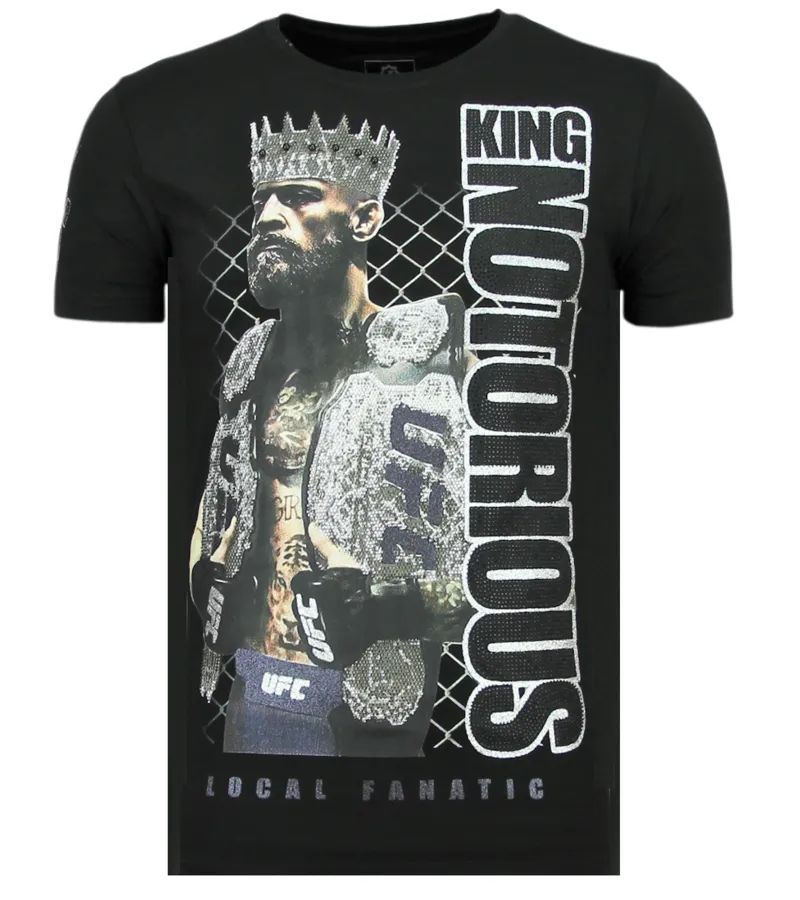 KING NOTORIOUS  CAMISETA SLIM FIT HOMBRES  6324Z  NEGRO