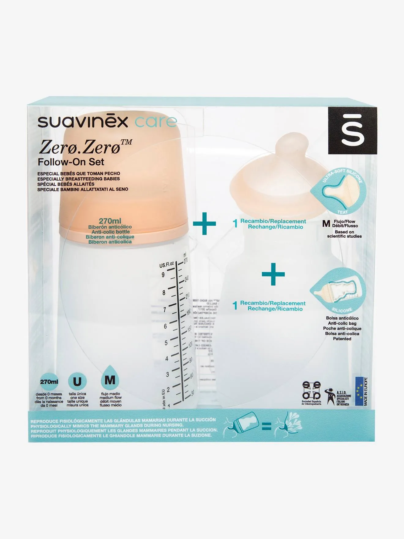Kit Starter Set Biberón Zero.Zero 270 ml SUAVINEX