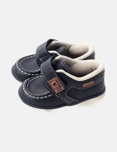 Kling Zapatos azul marino velcro