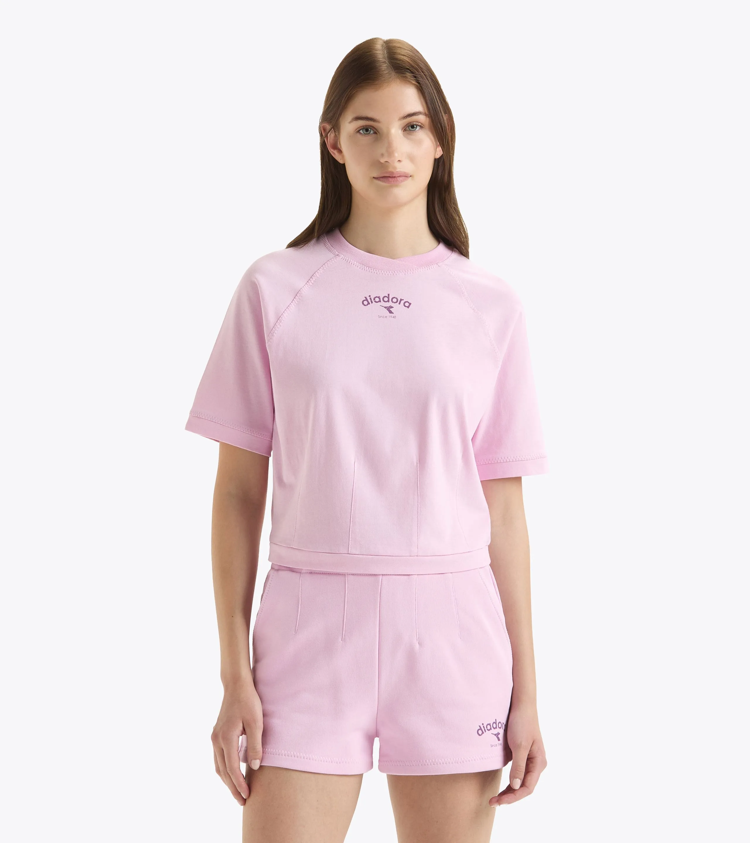 L. TSHIRT SS ATHL. LOGO CAMISETA  CORTE BOXY  MUJER