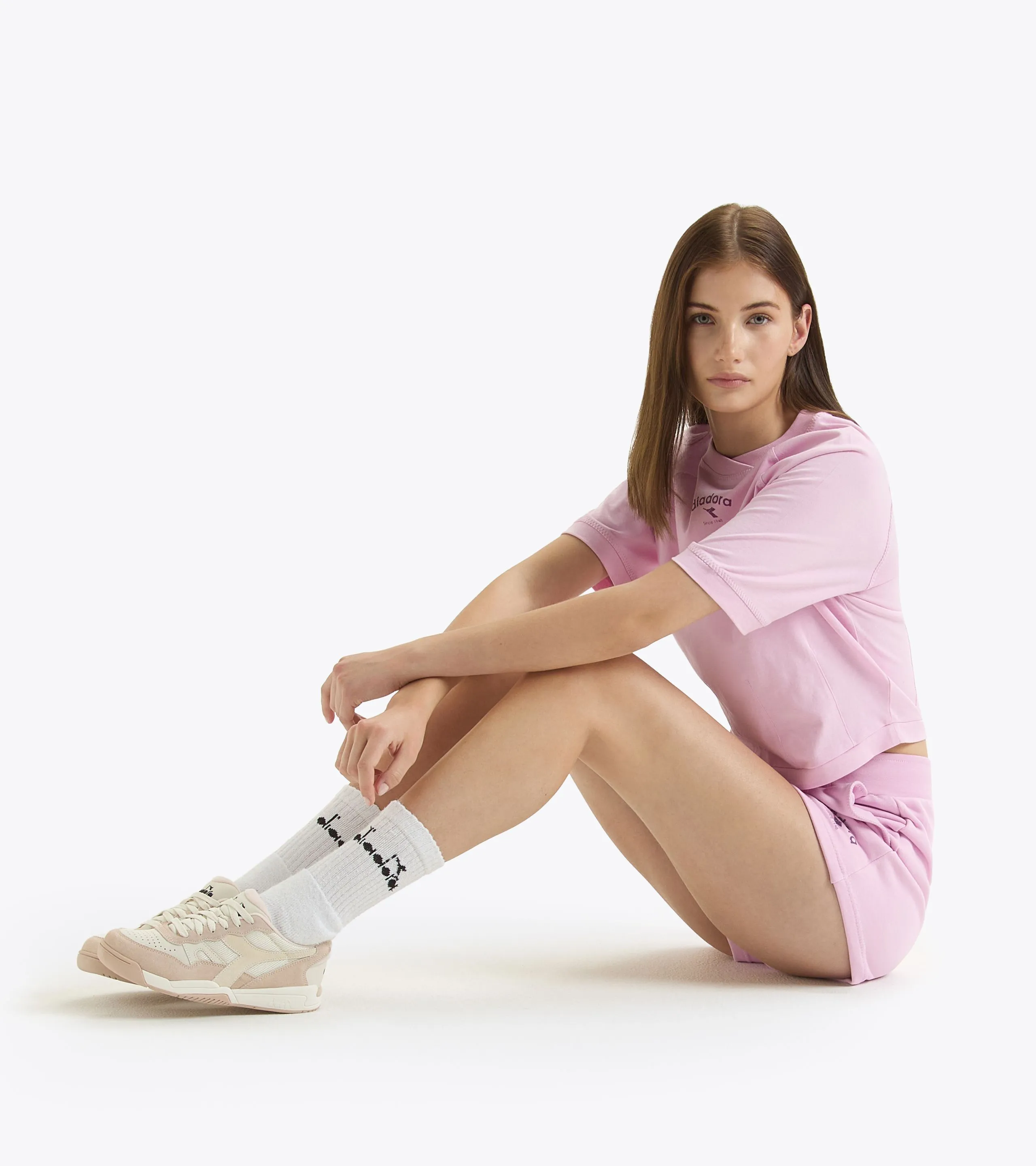 L. TSHIRT SS ATHL. LOGO CAMISETA  CORTE BOXY  MUJER