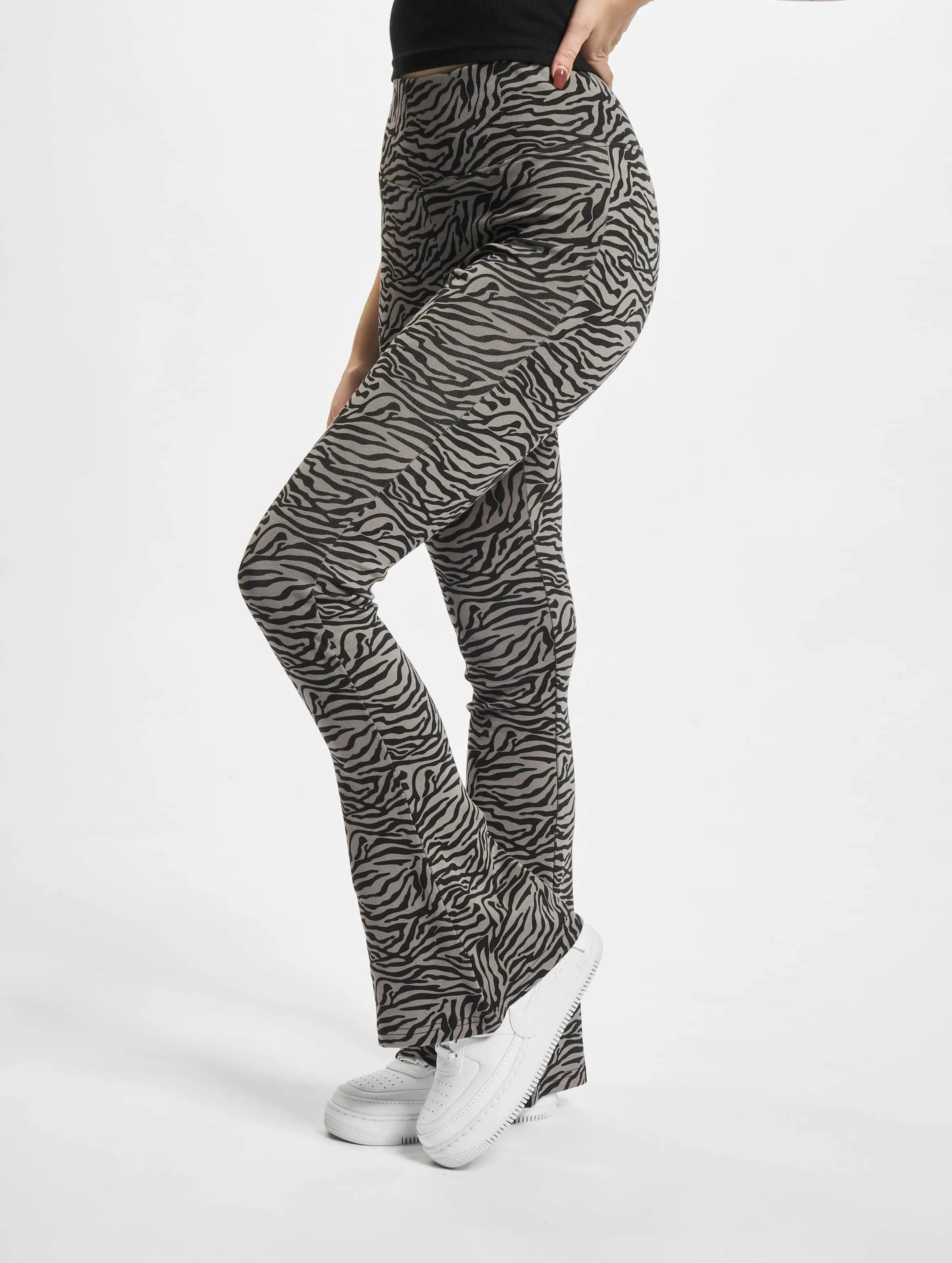 Ladies High Waist Zebra Boot Cut