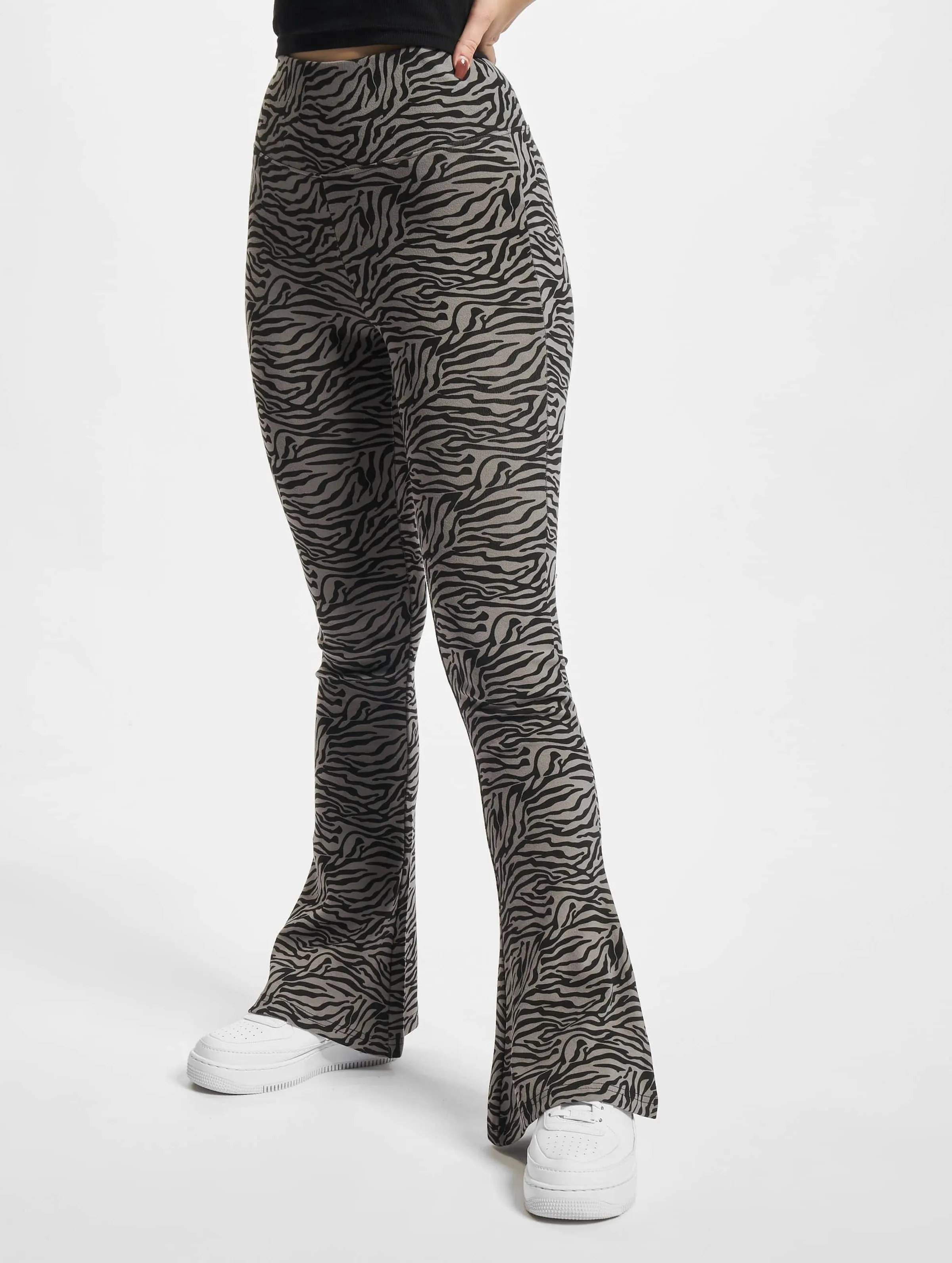 Ladies High Waist Zebra Boot Cut