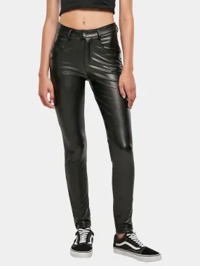 Ladies Mid Waist Synthetic Leather 