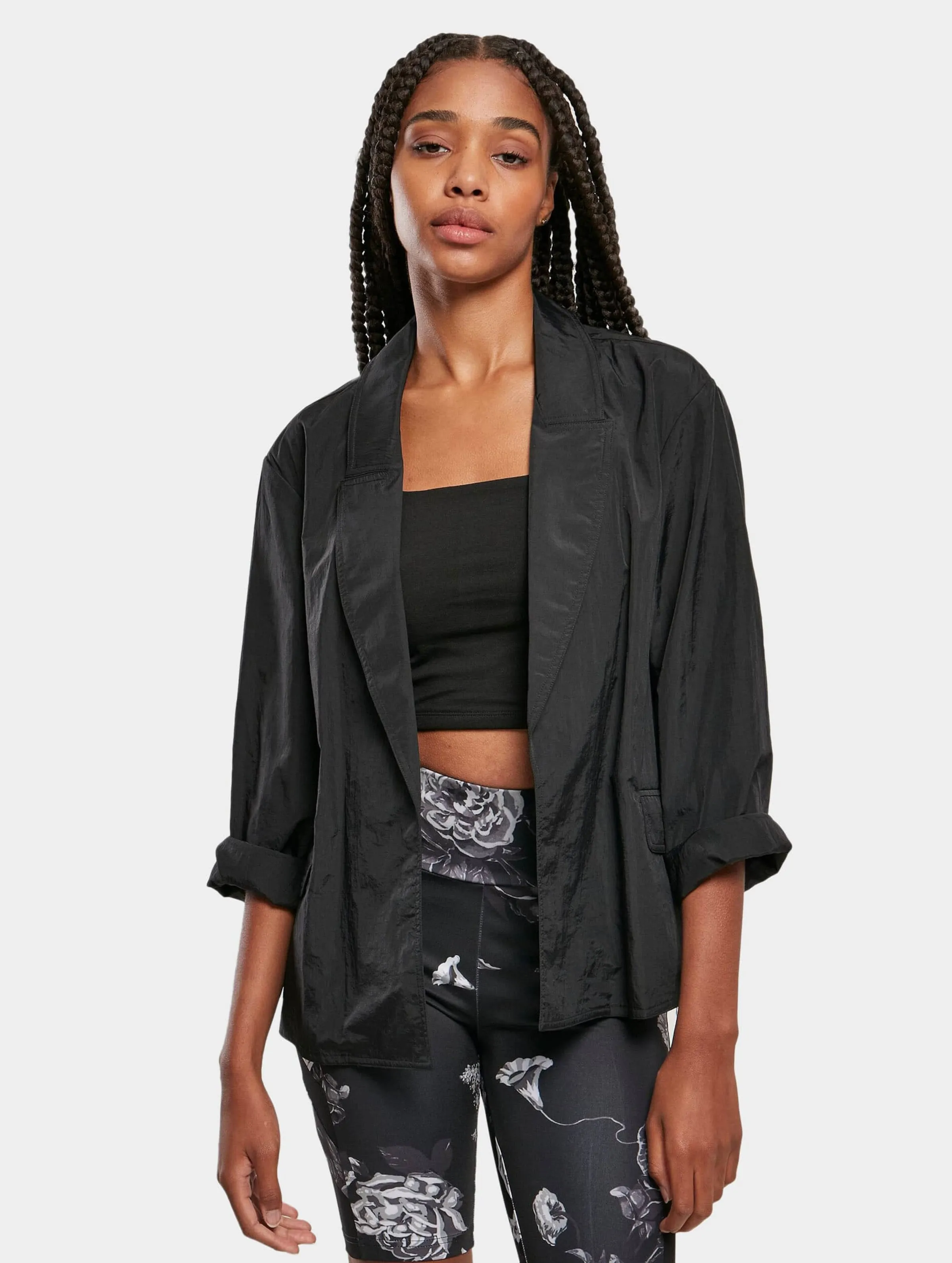 Ladies Oversized Crinkle Nylon