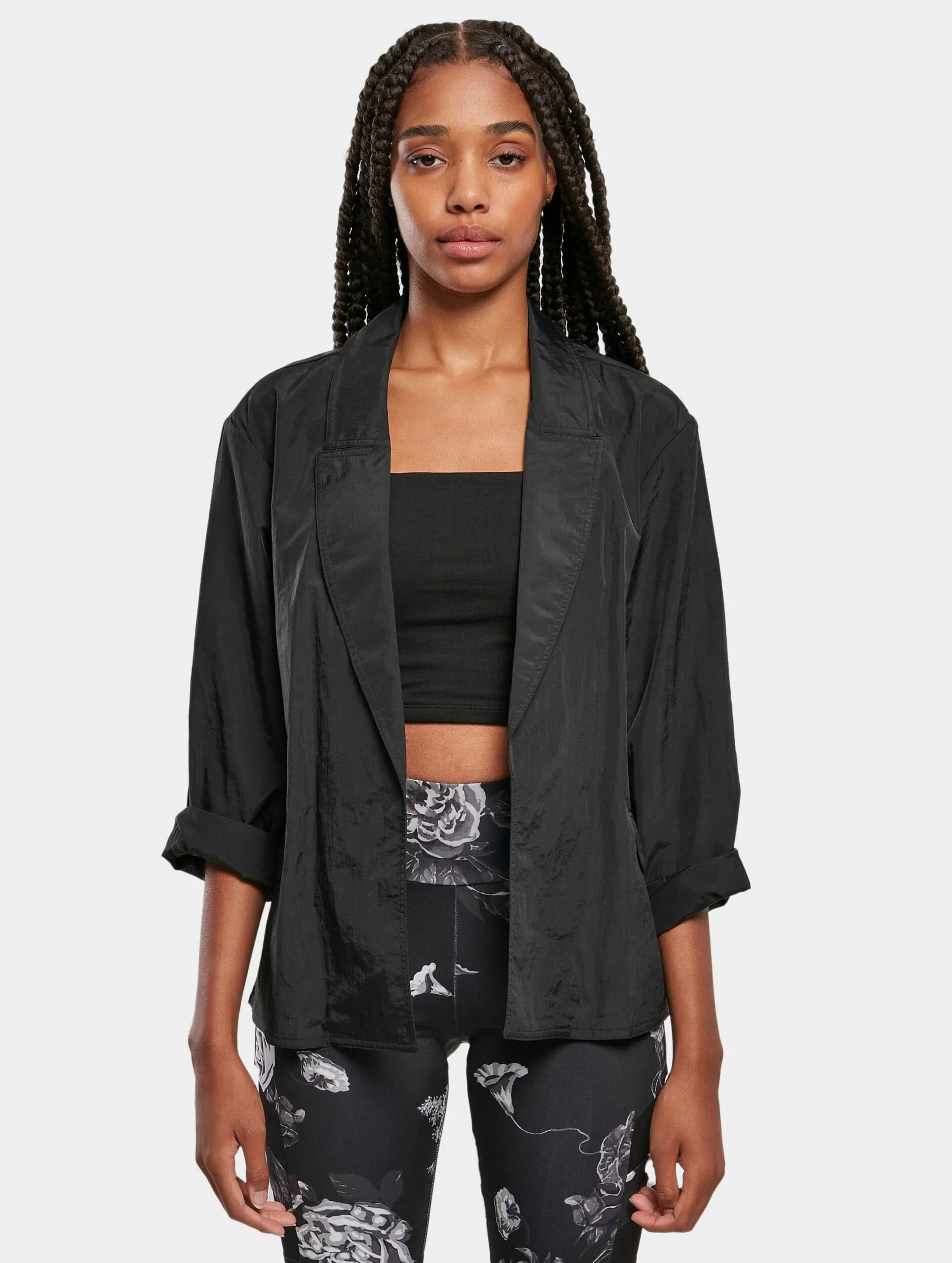 Ladies Oversized Crinkle Nylon