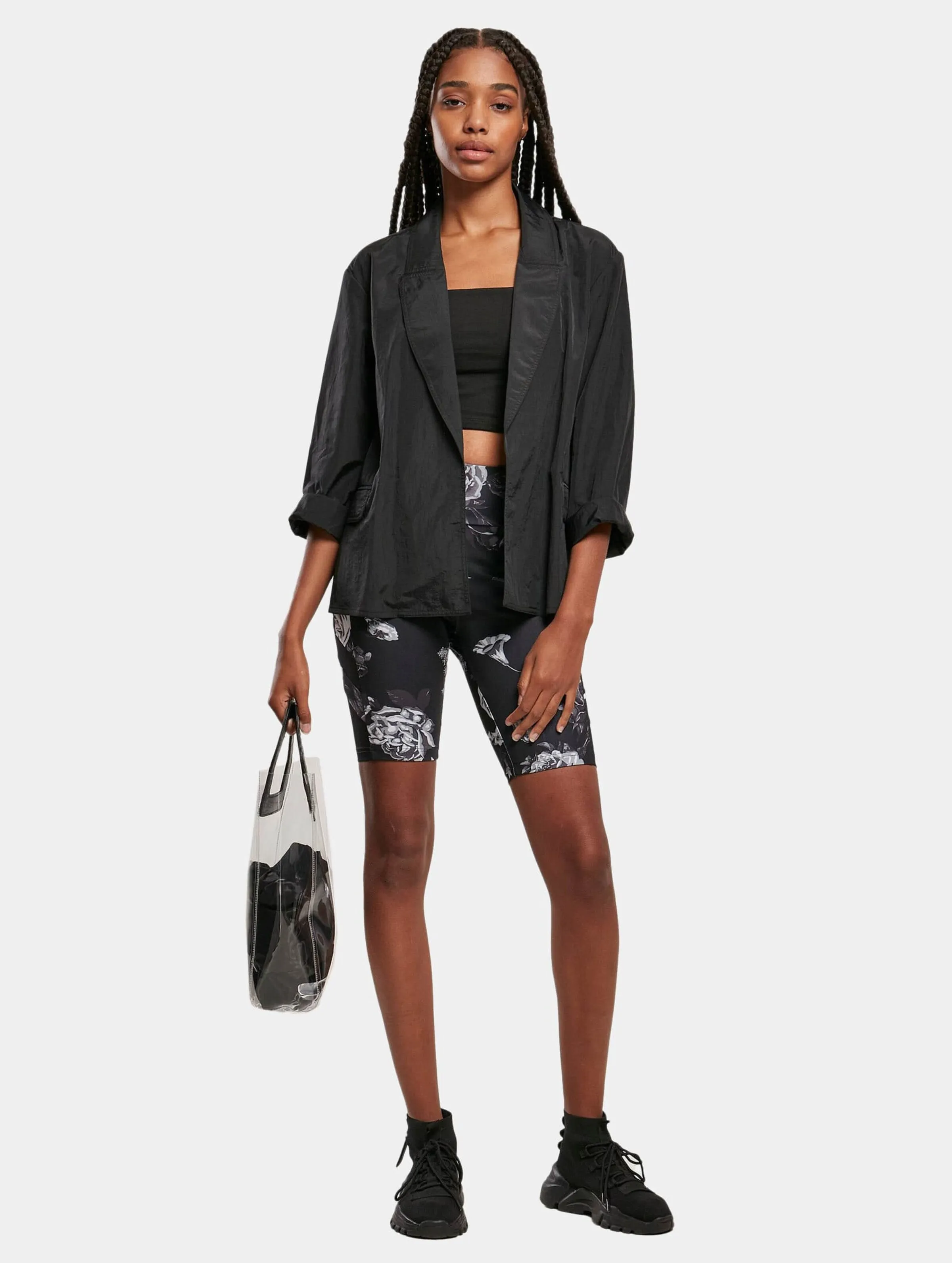 Ladies Oversized Crinkle Nylon