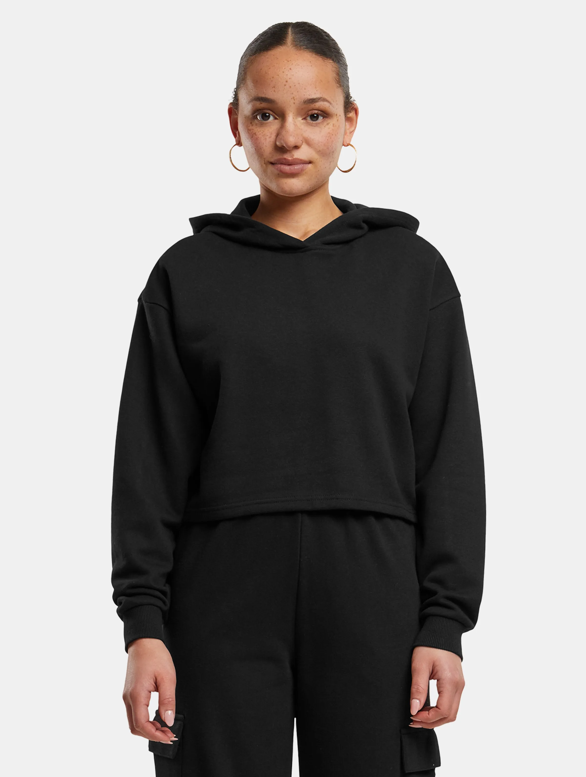 Ladies Oversized Cropped Light Terry 