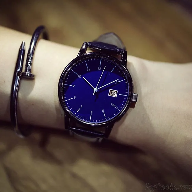 Leisure Women Retro Simple Couple Student Big Dial Watch