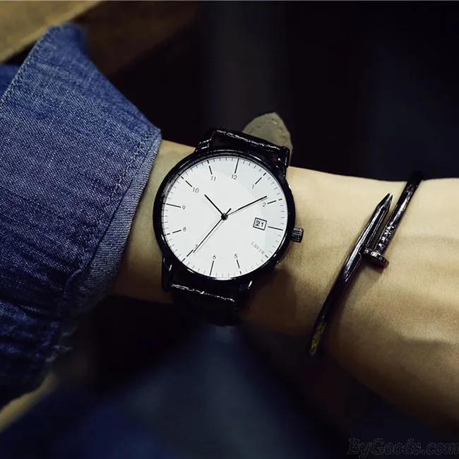 Leisure Women Retro Simple Couple Student Big Dial Watch