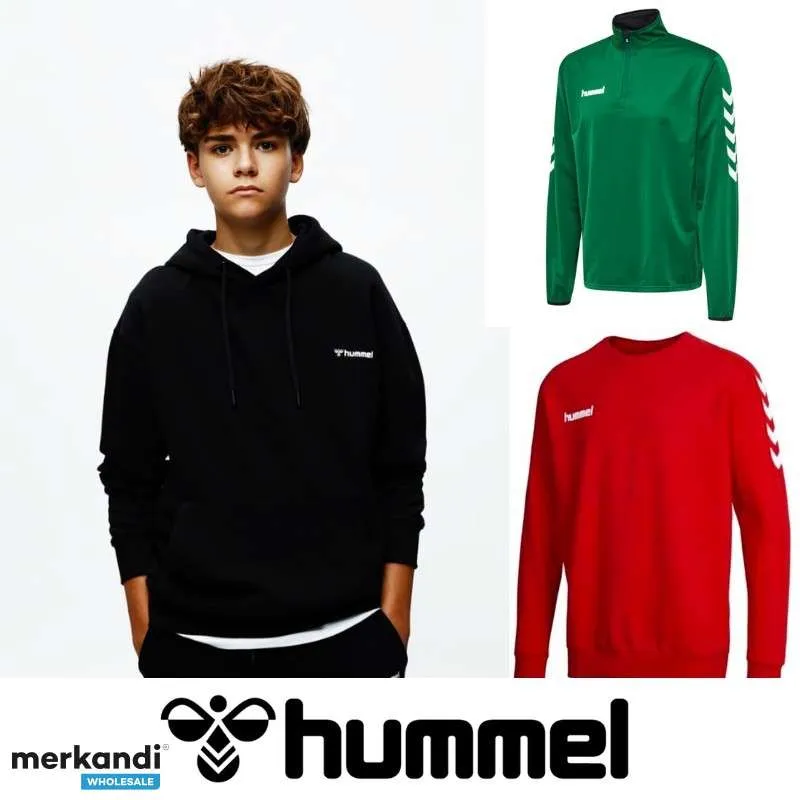 LOTE DE SUDADERAS HUMMEL INFANTILES AL POR MAYOR  DIVERSIDAD DE MODELOS Y COLORES