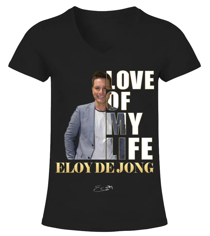 LOVE OF MY LIFE  ELOY DE JONG CAMISETA CUELLO PICO MUJER