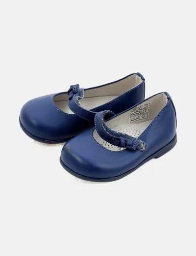Luesitos Zapatos lazo azul marino