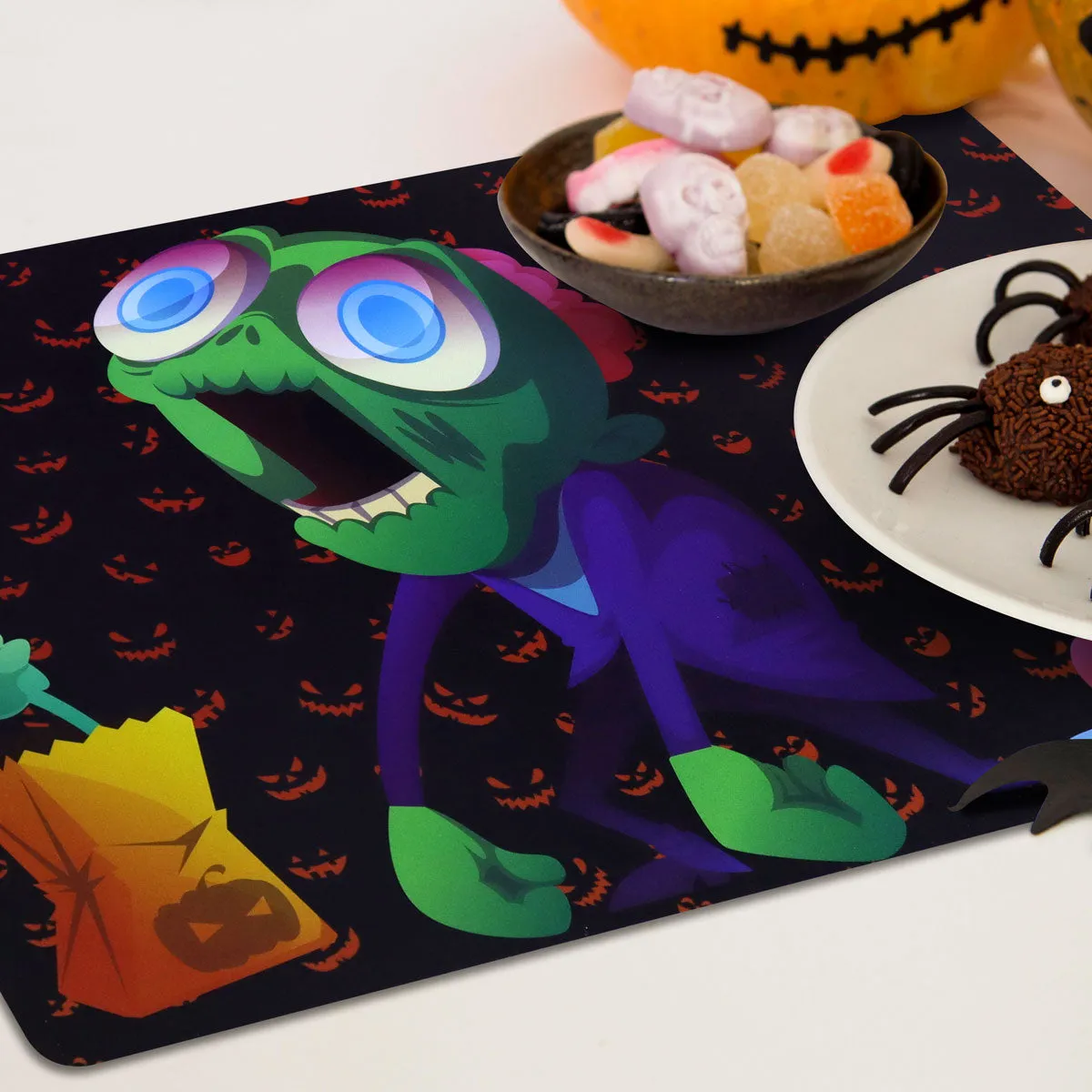 Mantel Individual con Diseo de Zombie para Halloween