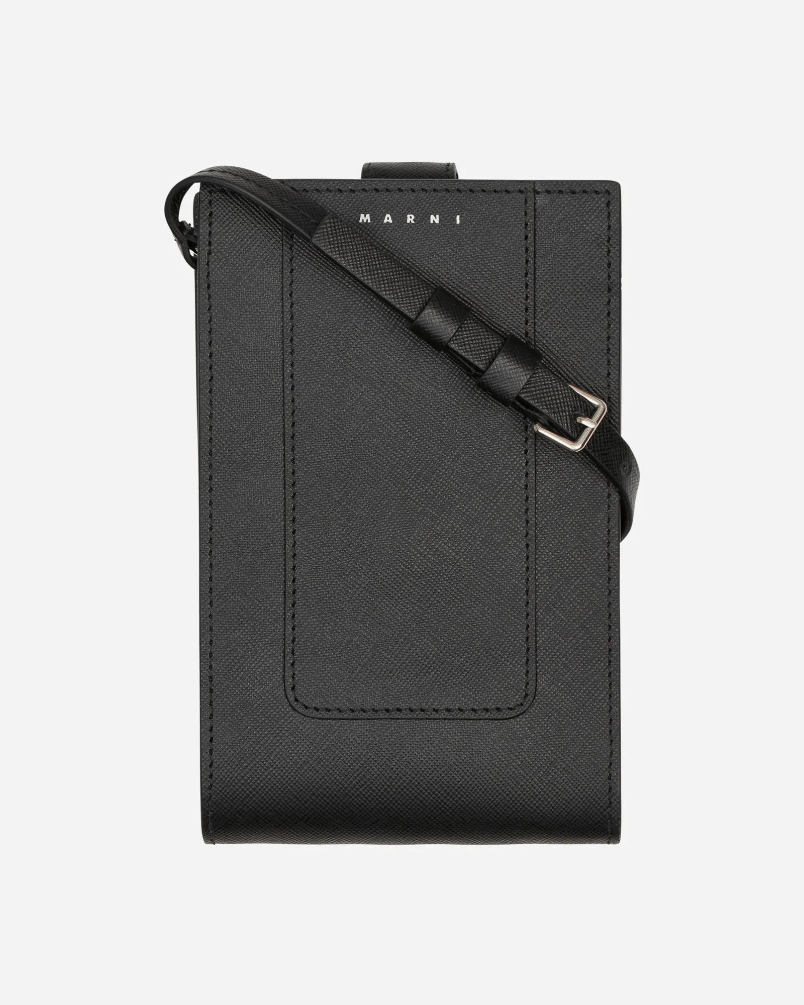 Marni Leather Phone Case Black