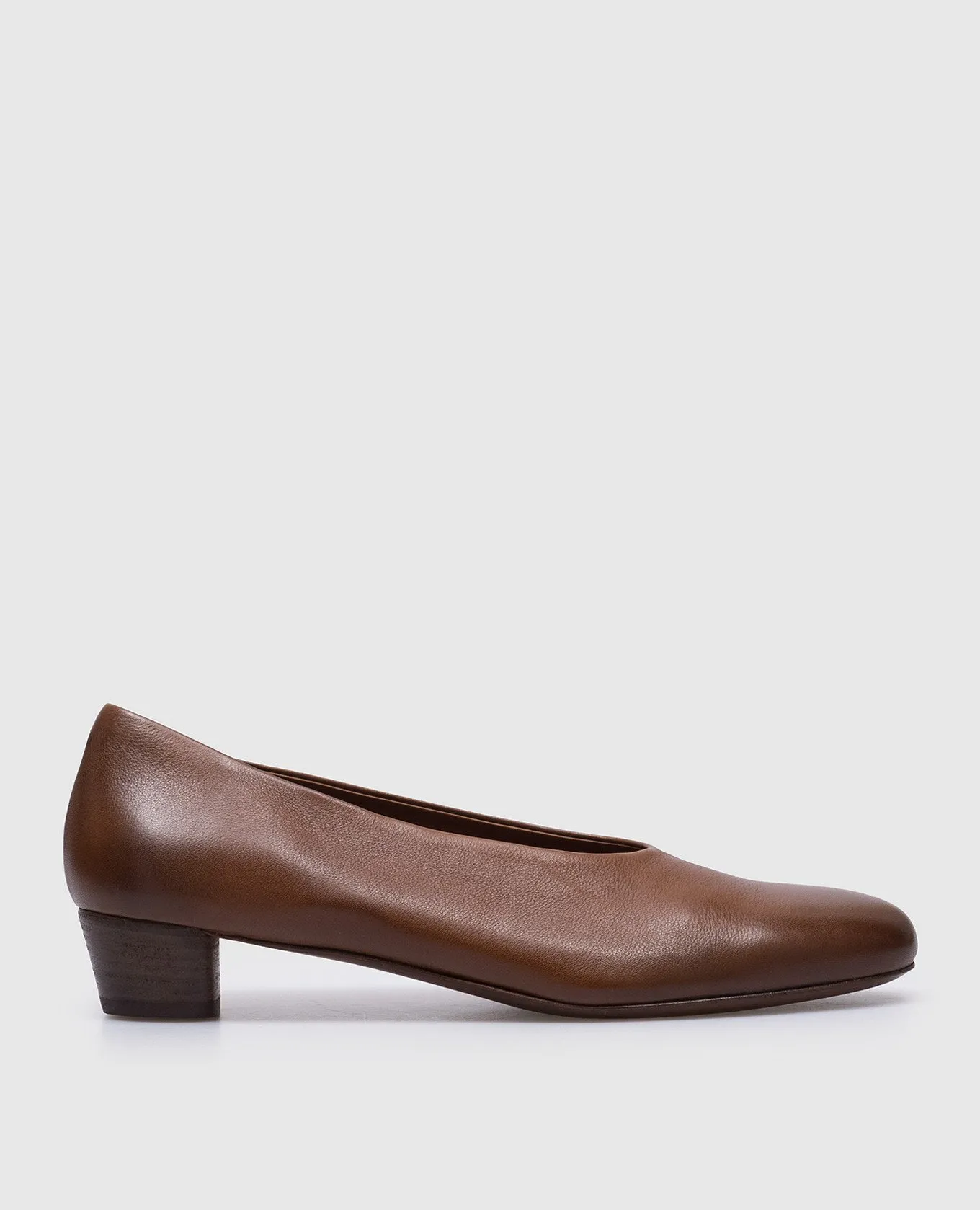 Marsell Codina Decollette brown leather shoes