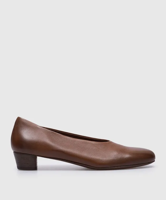 Marsell Codina Decollette brown leather shoes