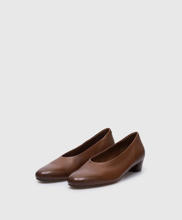 Marsell Codina Decollette brown leather shoes