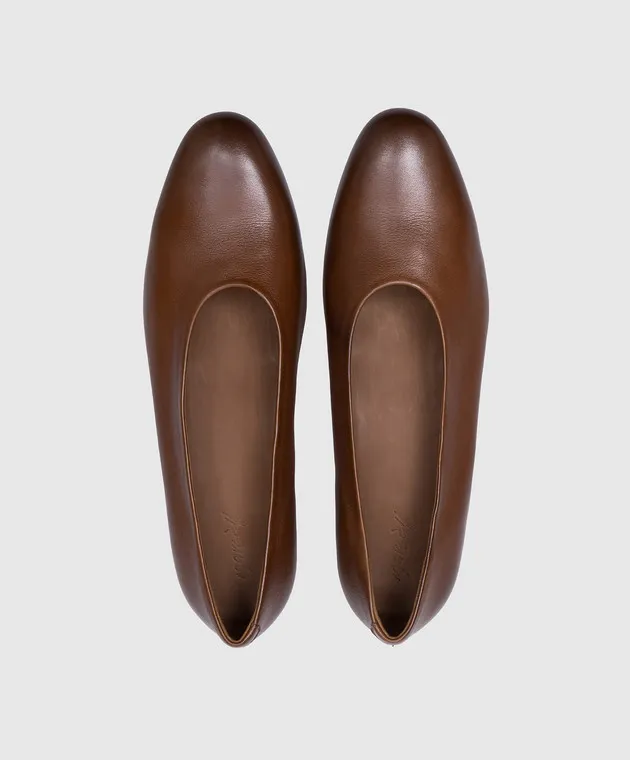 Marsell Codina Decollette brown leather shoes