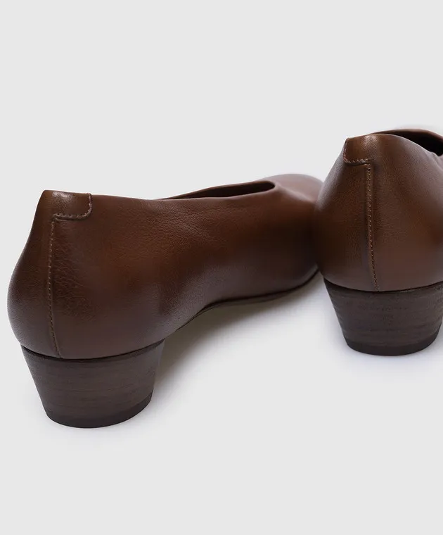Marsell Codina Decollette brown leather shoes