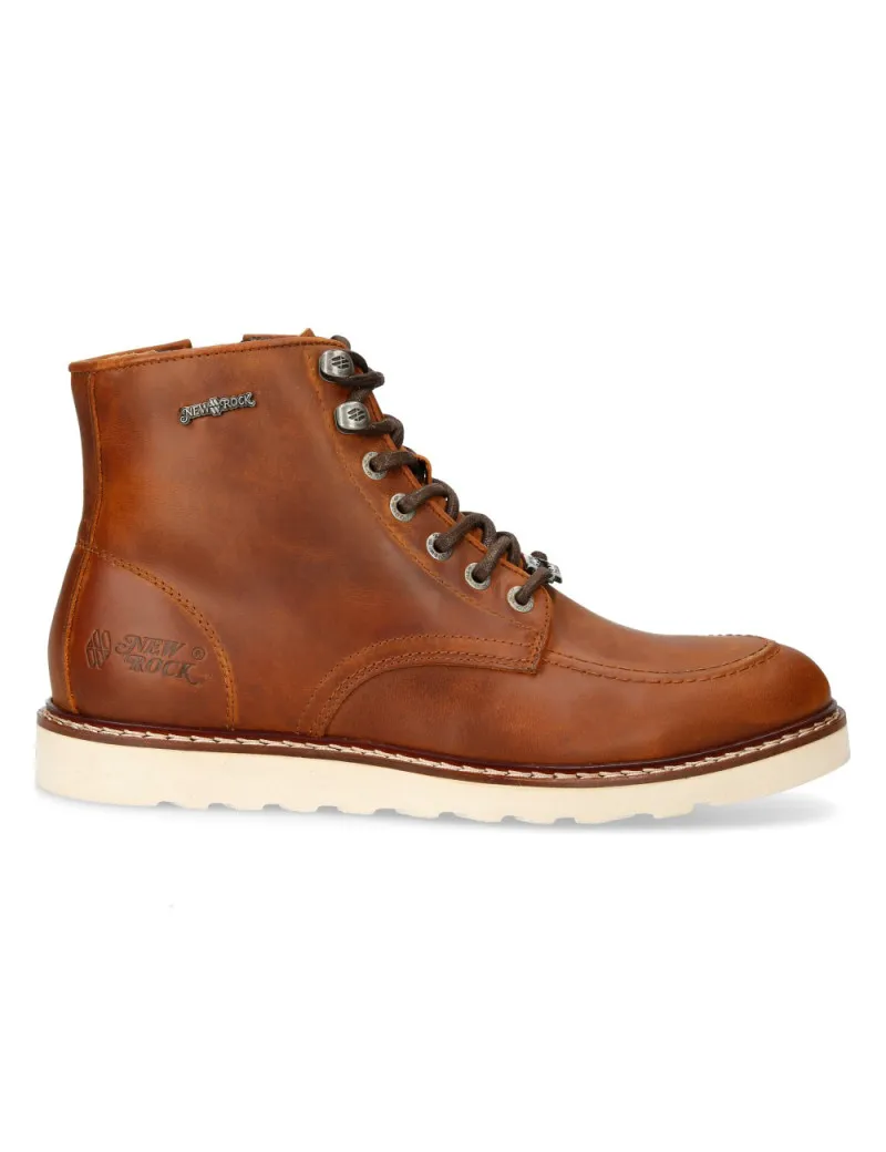 Men's white wing leather shoes