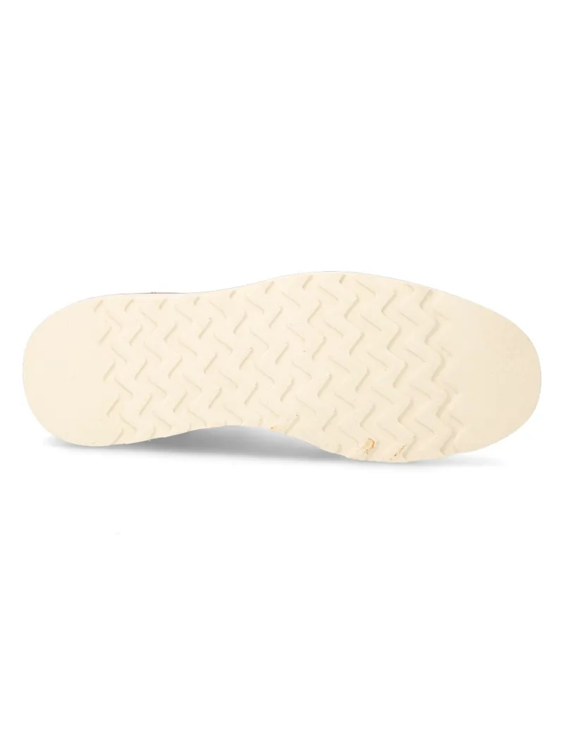 Men's white wing leather shoes
