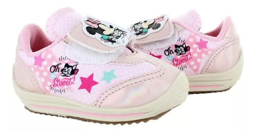 Minnie Mouse Tenis Contactel Rosa Para Niña 79264