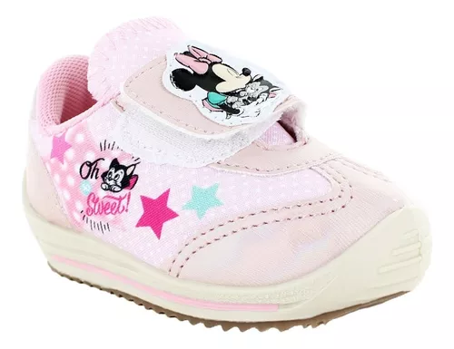 Minnie Mouse Tenis Contactel Rosa Para Niña 79264