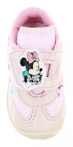 Minnie Mouse Tenis Contactel Rosa Para Niña 79264