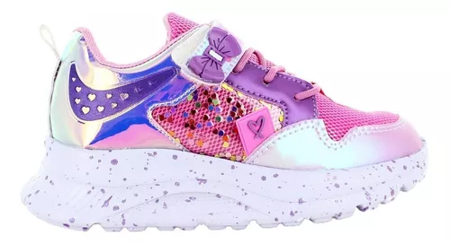 Miss Pink Tenis Urbano Rosa Y Lavanda Para Niña 80055