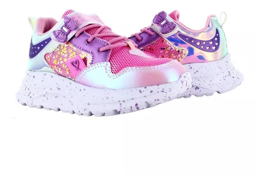 Miss Pink Tenis Urbano Rosa Y Lavanda Para Niña 80055