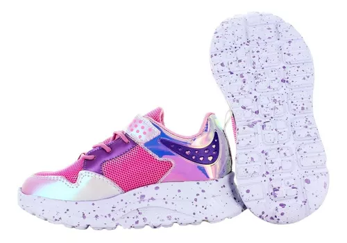 Miss Pink Tenis Urbano Rosa Y Lavanda Para Niña 80055