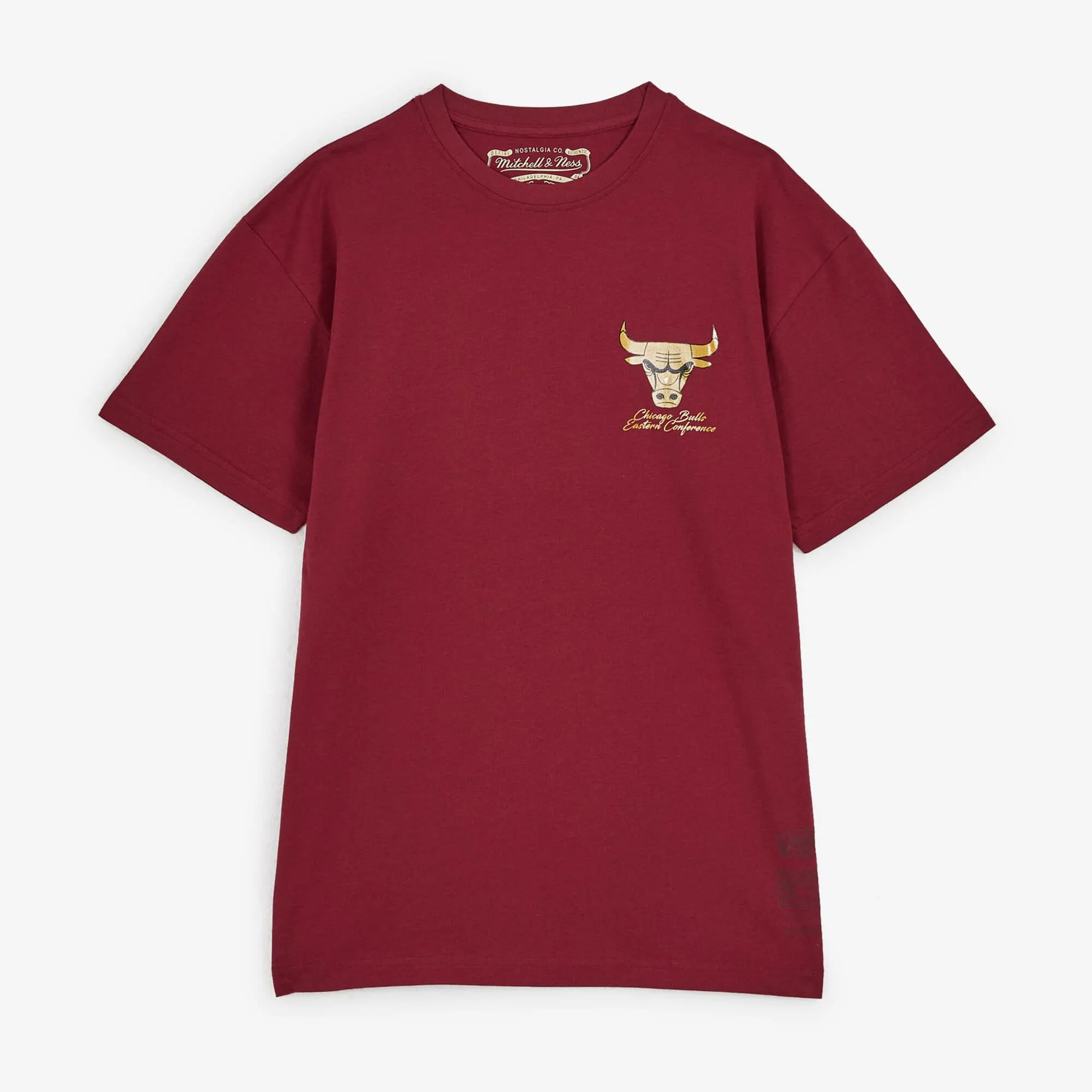 MITCHELL & NESS TEE SHIRT BULLS SHINY EMB LOGO