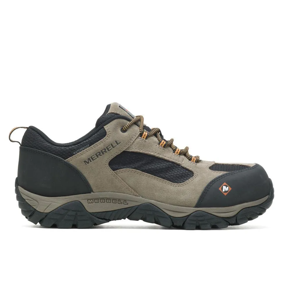 MOAB ONSET MEN'S COMPOSITETOE WORK SHOES WP WALNUT
