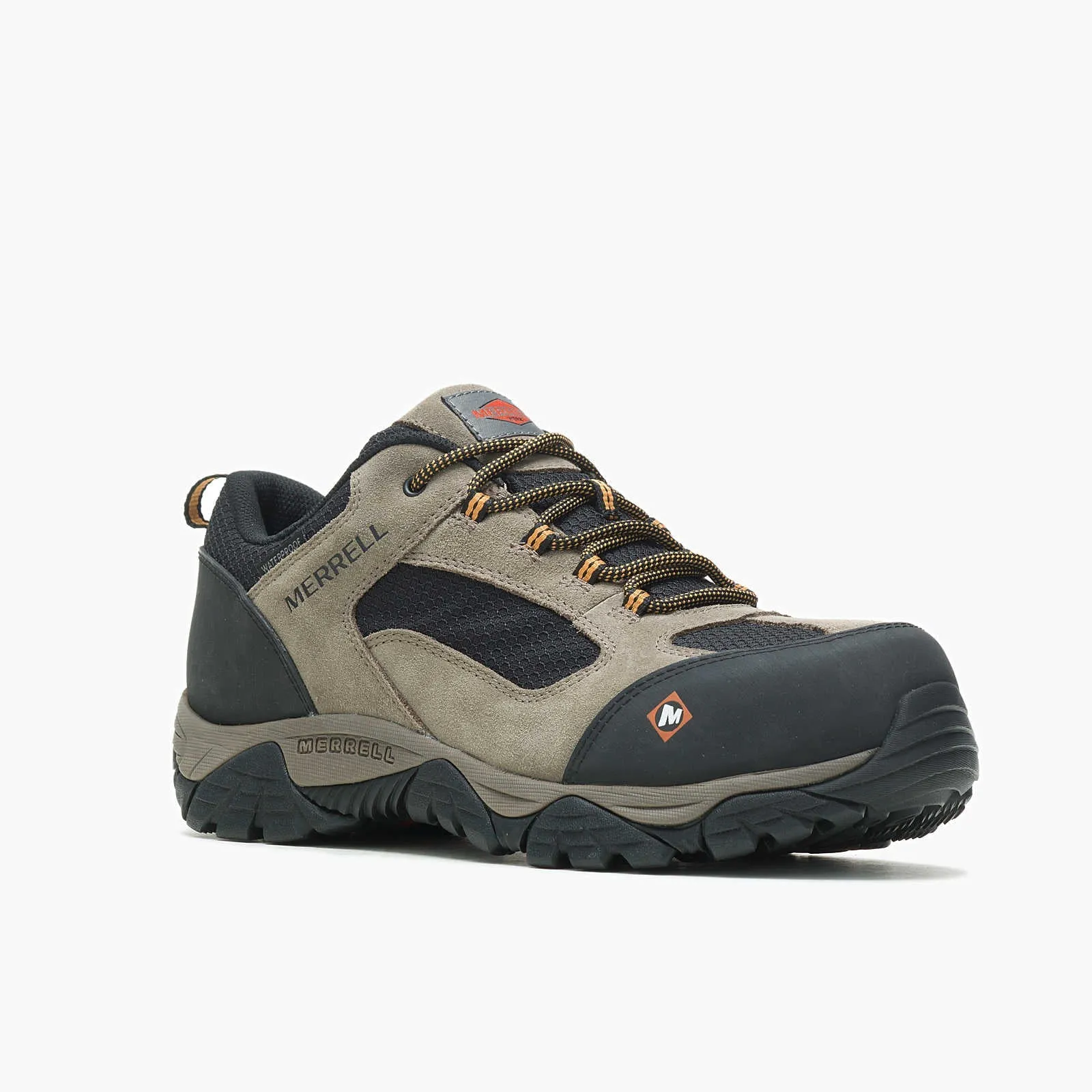MOAB ONSET MEN'S COMPOSITETOE WORK SHOES WP WALNUT