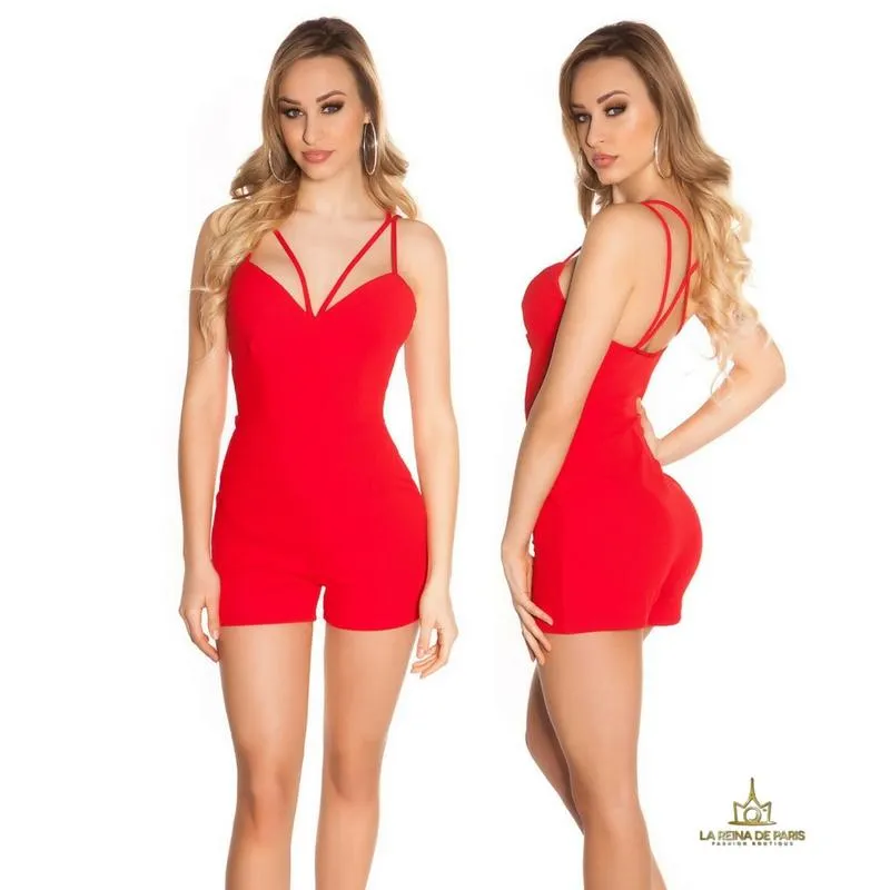 Mono corto rojo ultrafemenino 