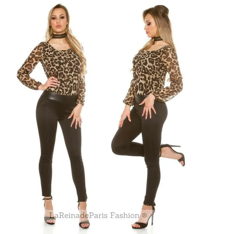 Mono de vestir animal print Cicarelli 
