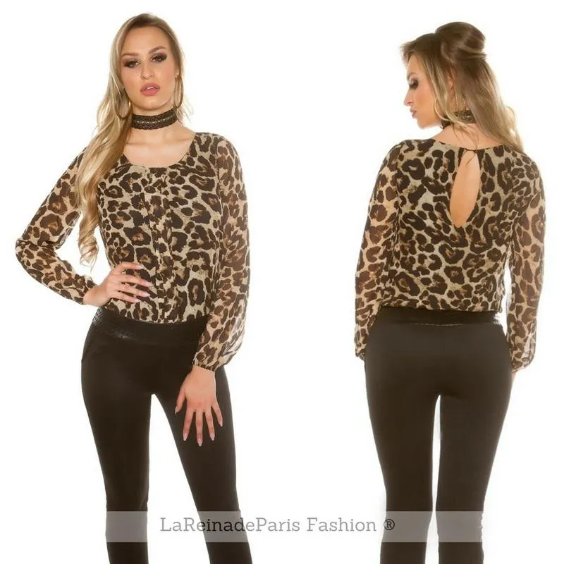 Mono de vestir animal print Cicarelli 