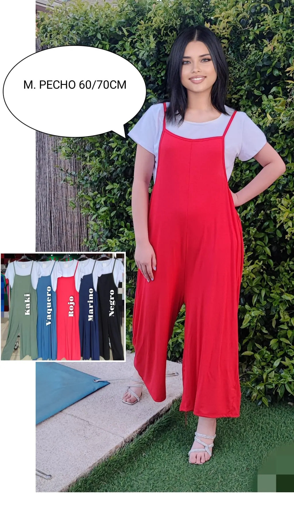 Mono Tirantes+ Camiseta Talla Grande