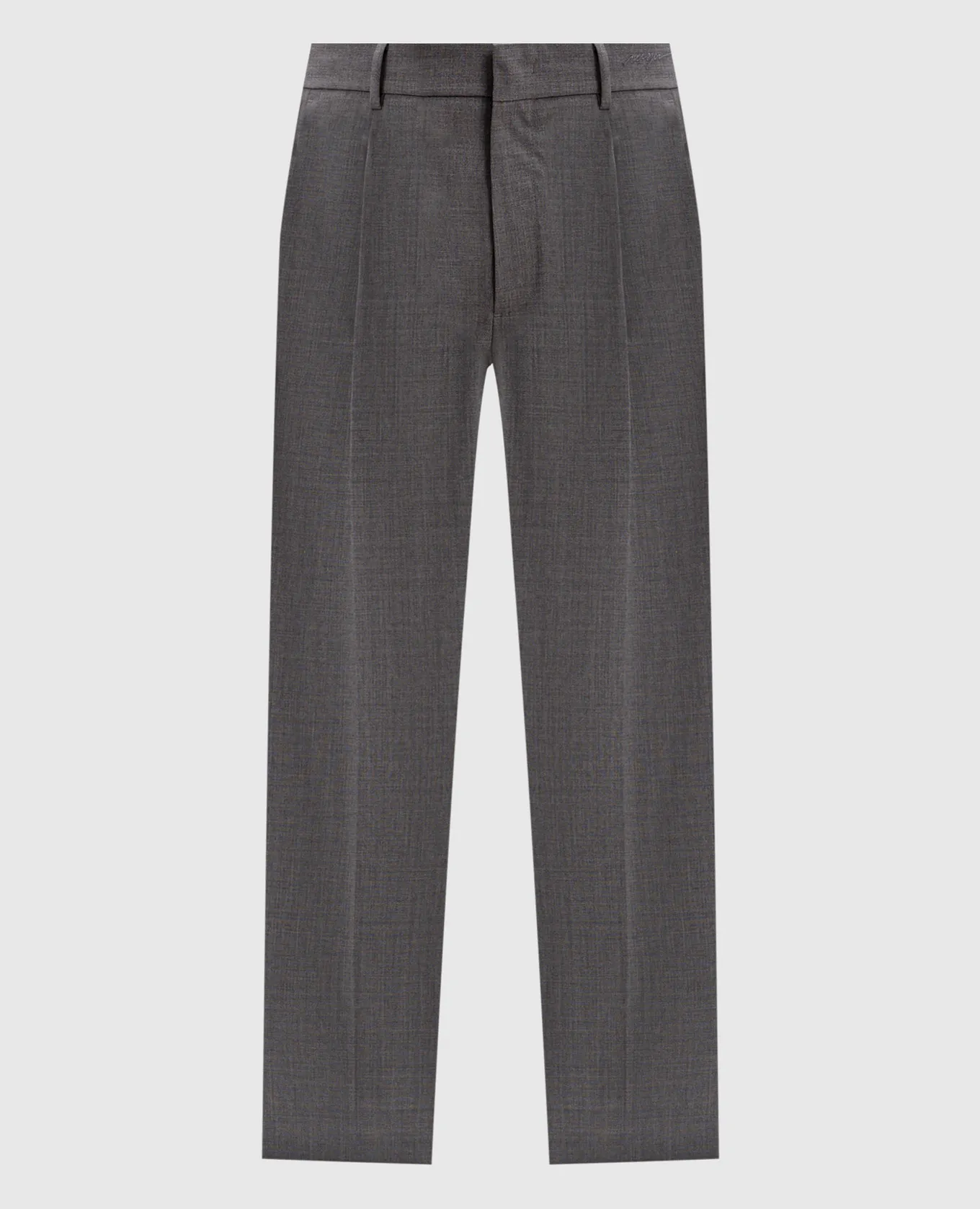 MSGM Gray pants made of wool