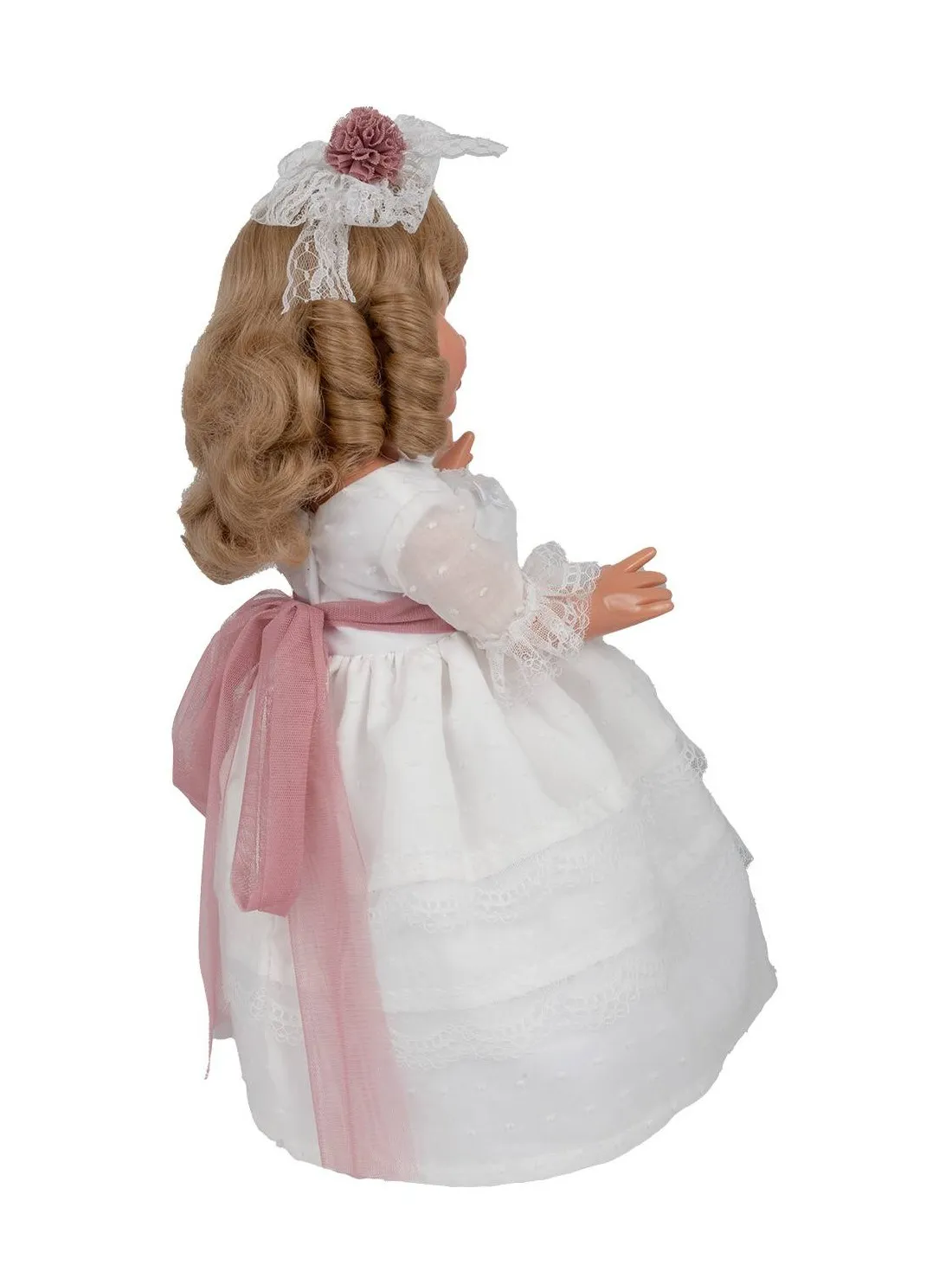 MUñECA MARIQUITA PéREZ COMUNIóN RUBIA  VINILO 50CM.