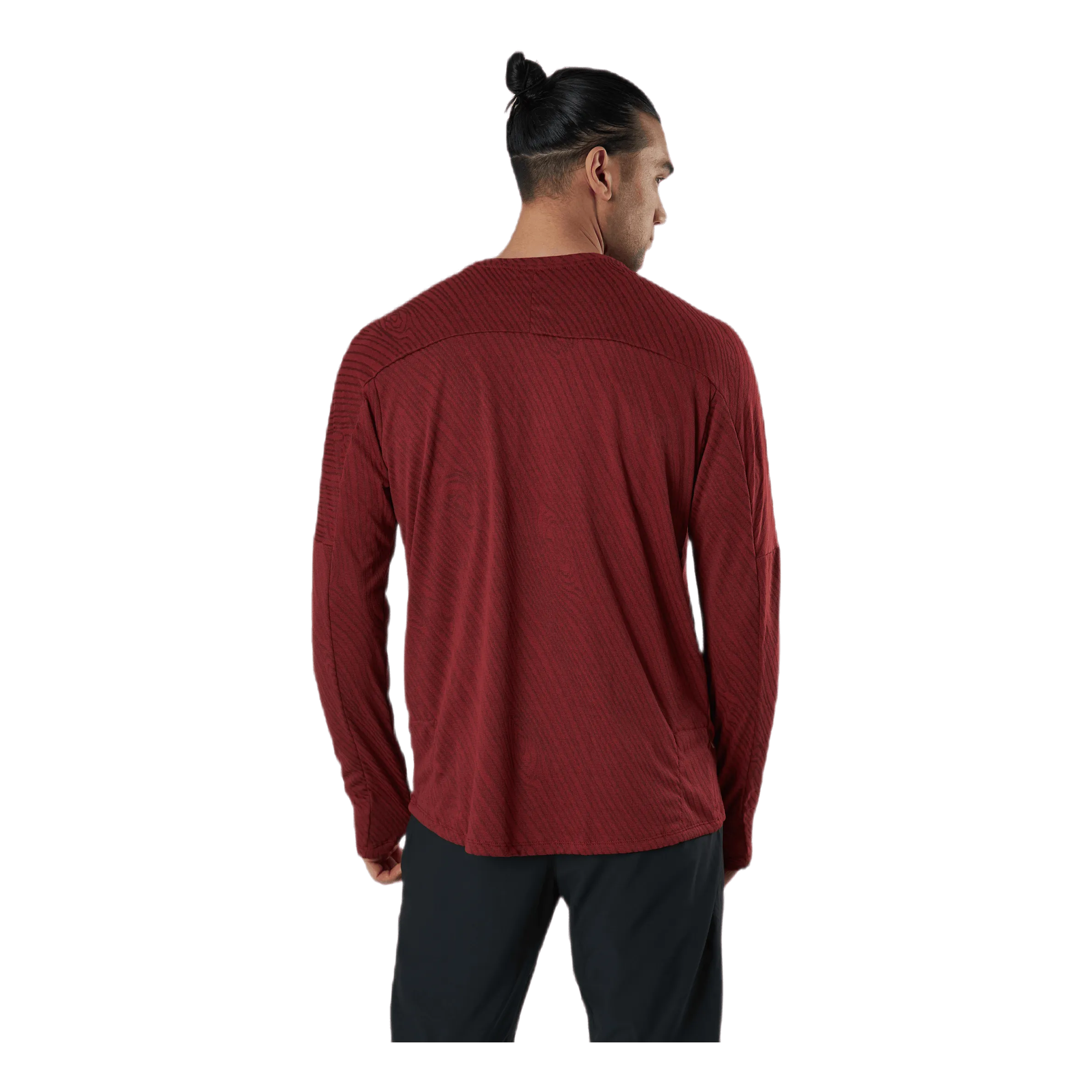 NIKE DRIFIT ELEMENT 1/2ZIP TOP TRAIL RED