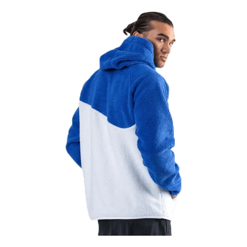 Nike Swoosh Hoodie Fleece Blue/White